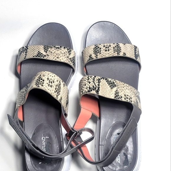 Cole Haan Zero Grand Sandals Size 9.5B Reptile Snake Pattern - Picture 3 of 10